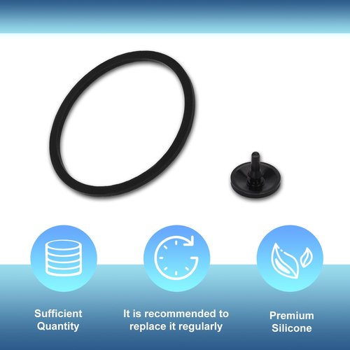PEUTIER 6pcs Replacement Gaskets for Contigo, with 6pcs Silicone Valves, Water Bottle Sealing Ring Lid Replacement Water Bottle Accessories for Snapseal Contigo Aubrey 14oz & 20oz