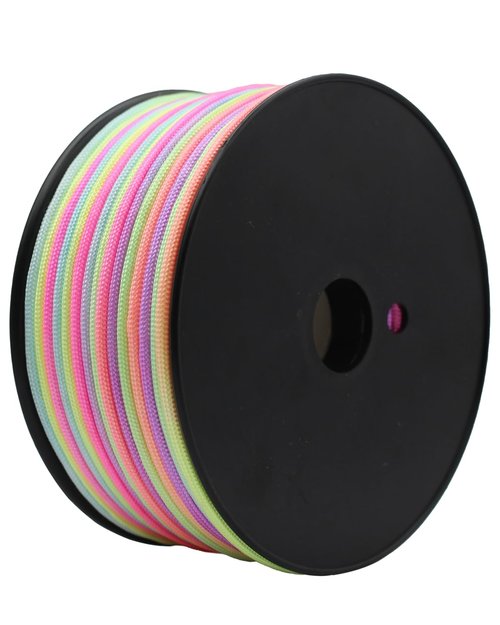 Rainbow Paracord 80ft 160ft 320ft - Durable and Vibrant 550 Paracord Rope for Various Applications