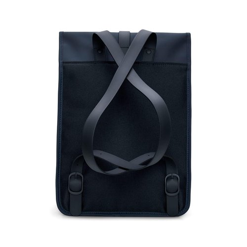 RAINS Rucksack for Men and Women - Waterproof Backpack for Commutes on Bike or Foot (Navy)