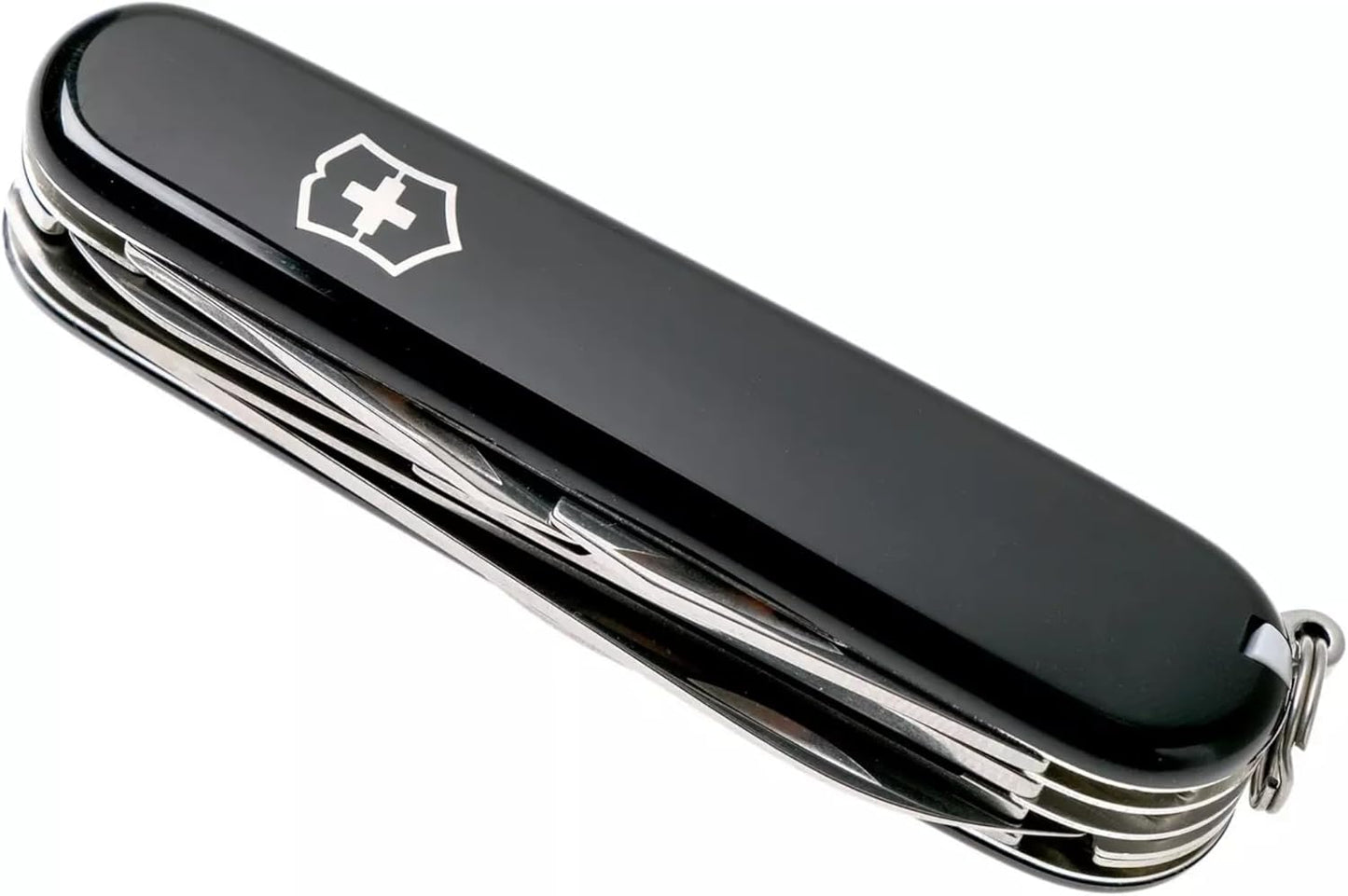 Victorinox Huntsman Swiss Army Knife, 15 Functions, Swiss Made Pocket Knife with Large Blade, Screwdriver, Scissors and Wood Saw - Red
