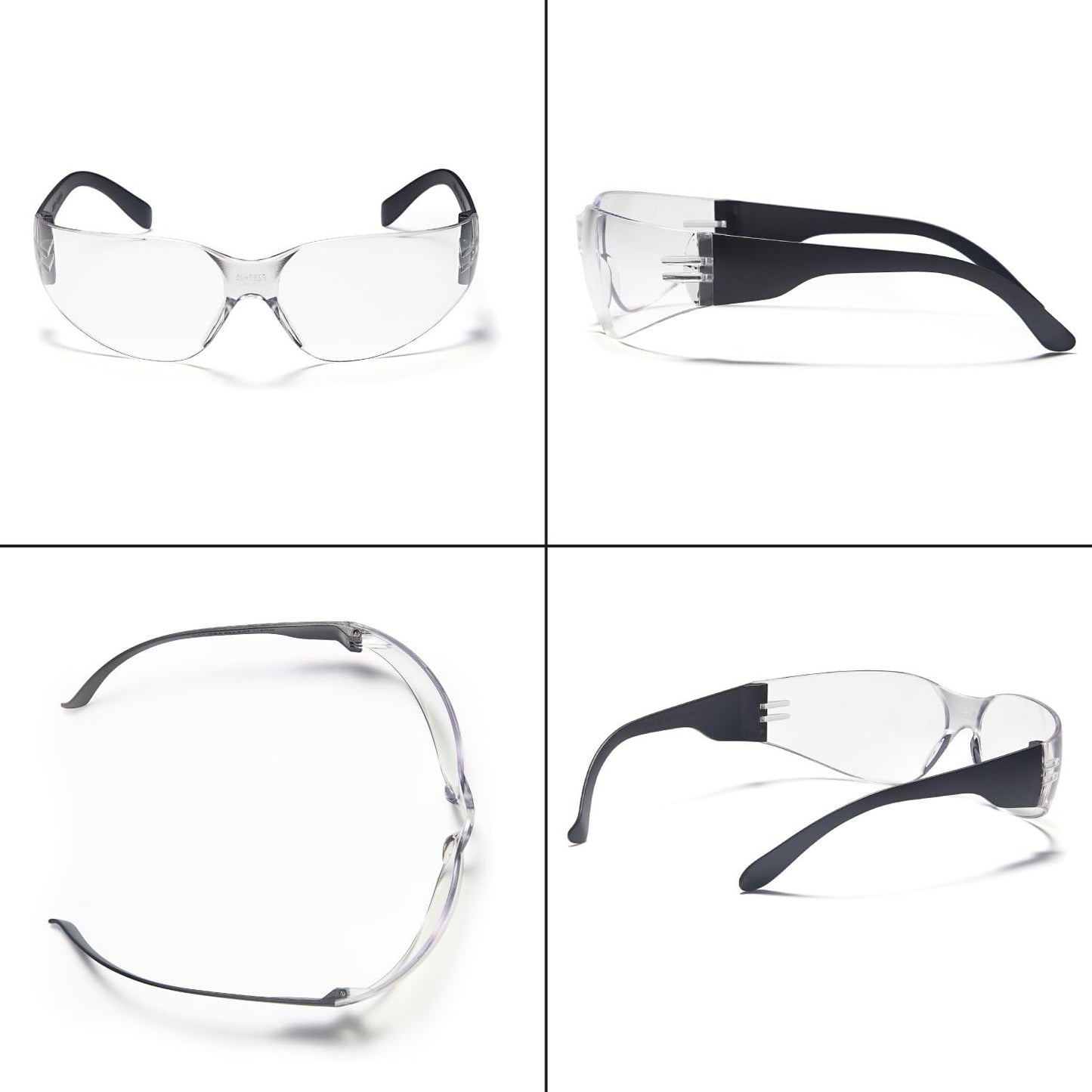 12 Pack Safety Glasses ANSI Z87+ Certified Protective Eyewear Goggles for Men and Women with UV Eye Protection