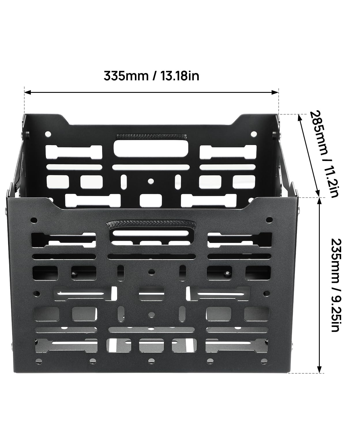 KEMIMOTO Universal Rear Rack Luggage Storage Basket Compatible with Trail 125 CT125 Grom Monkey Navi Super73 Aluminum MOLLE Crate Folding Storage Basket Holder Electric Bike Luggage Rack