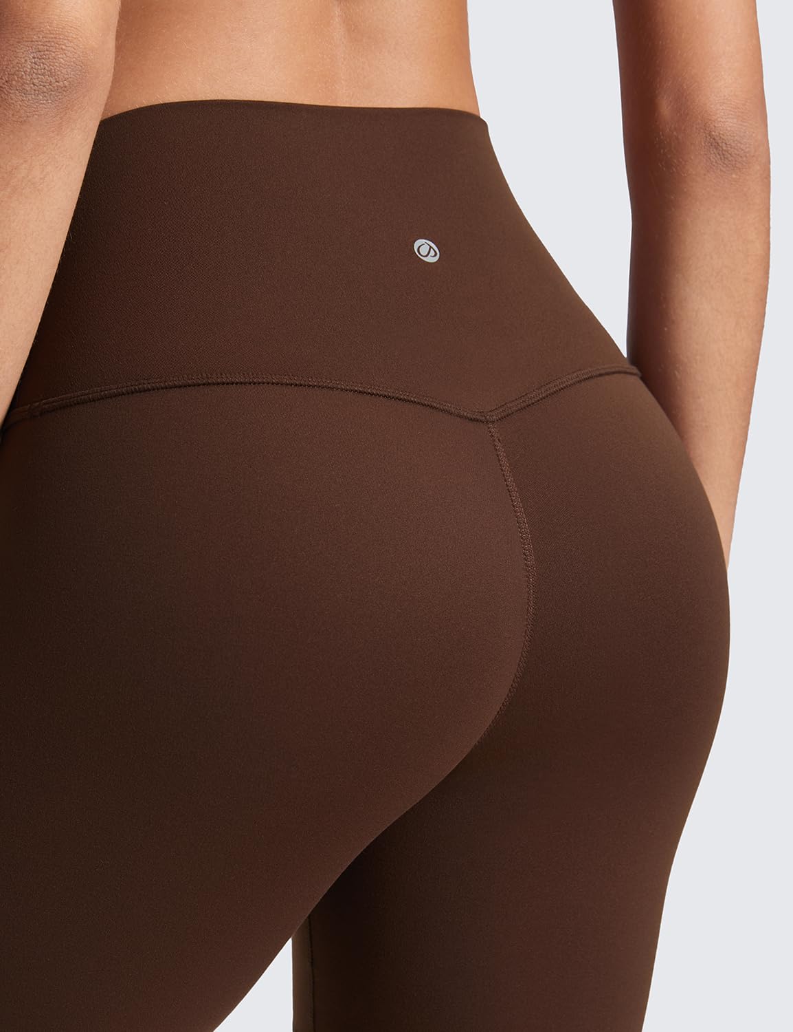 CRZ YOGA ButterLuxe Biker Shorts 6" - High Waisted Workout Running Volleyball Spandex Yoga Womens Lava Brown X-Small
