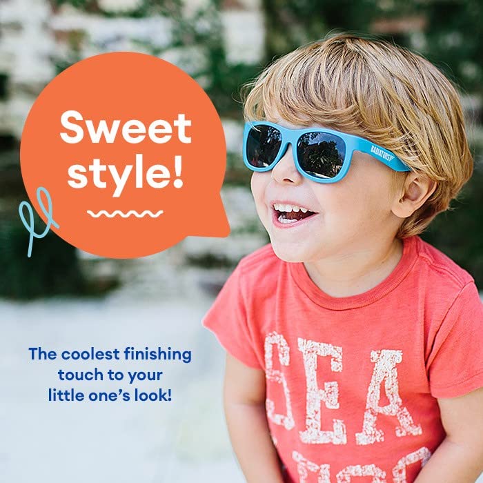Babiators Baby Navigators - Original Jet Black Kid's Sunglasses | UV Protection, Ages 0-1 | Babies & Toddlers | UV Protection, Durable, Bendable, and Baby Proof