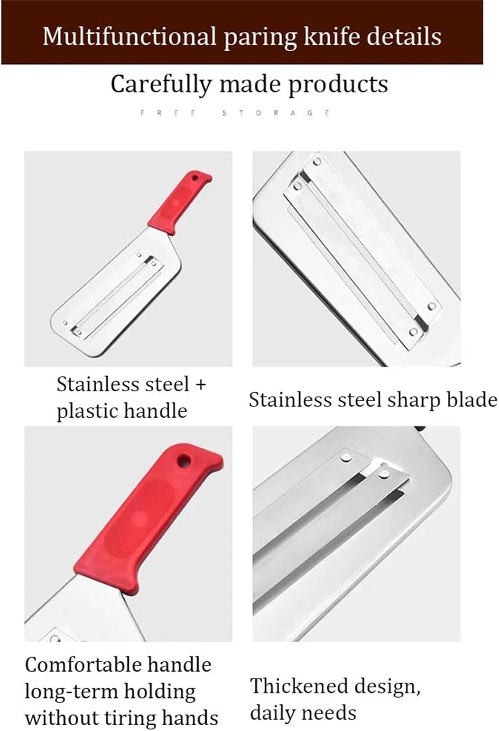 2025 New Stainless Steel Shredder Knife,304 Stainless Steel Cabbage Shredder,Multifunctional Shredders Knife For Vegetabless,Non-Slip Base,Double Blade,Easy To Use (Black)