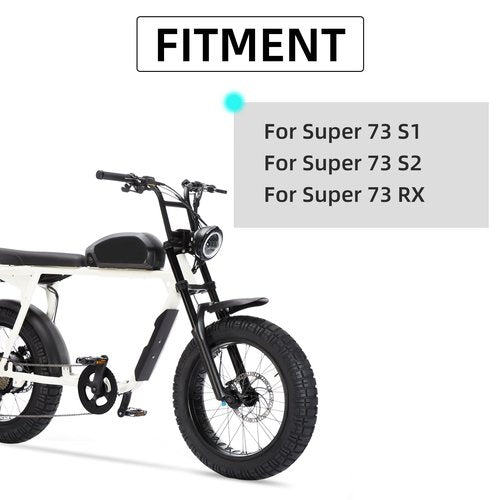 BAOUFF Front Fender for Super 73,Mudguard Mud Guard PP Plastic for Bike Super 73 S1/S2/RX