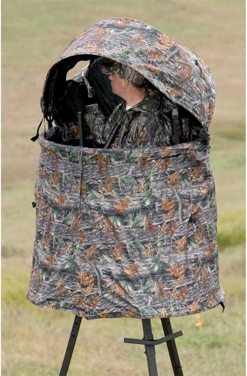 Big Game Cover-All Blind Whitetail Deer Elk Mule Above Hunting Outdoors Camo Pattern Kit for Apex Treestand