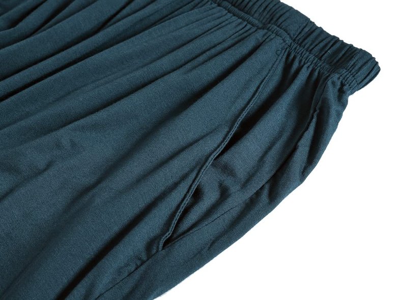 JINSHI Mens Pajama Shorts with Pockets Soft Lightweight Modal Lounge Sleep Shorts (Light Gray/Black/Lake Blue) M
