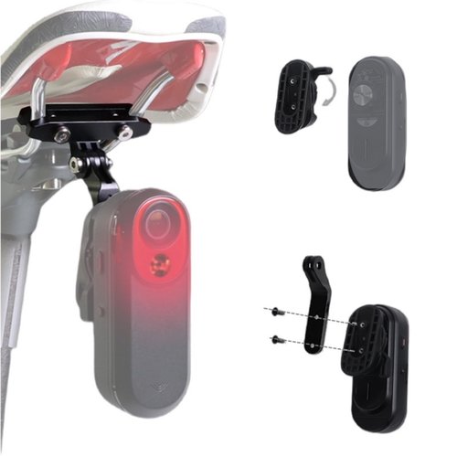 NELboNs Bike Mount Compatible with Garmi n Varia RCT715 Ra DAR Tail Light,Ra DAR Flashlight Adapter Taillight Saddle Mount for Road Mountain MTB Bicycle