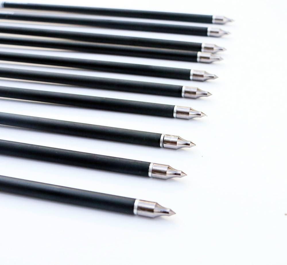 20inch Hunting Archery Carbon Arrow Crossbow Bolts with 4" vanes Feather and Replaced Arrowhead/Tip(Pack of 12) …