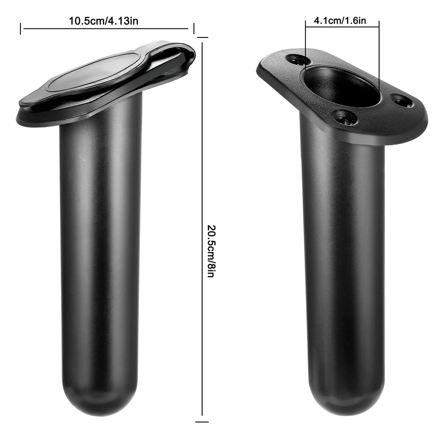 Kayak Fishing Rod Holder,Kayak Deck Flush Mount Rod Holder Fishing Boat Rod Holders and Cap Cover for Canoe, Fishing Boat and Kayak Accessory Tools