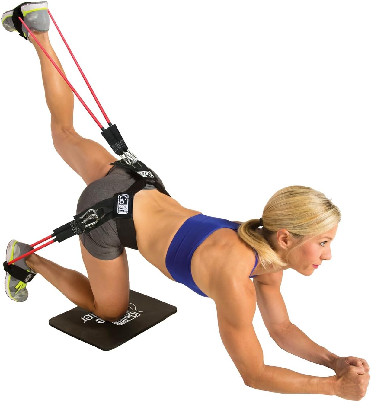 GoFit Glute Blaster Belt Kit - Resistance Workout,one Color,GF-GBB