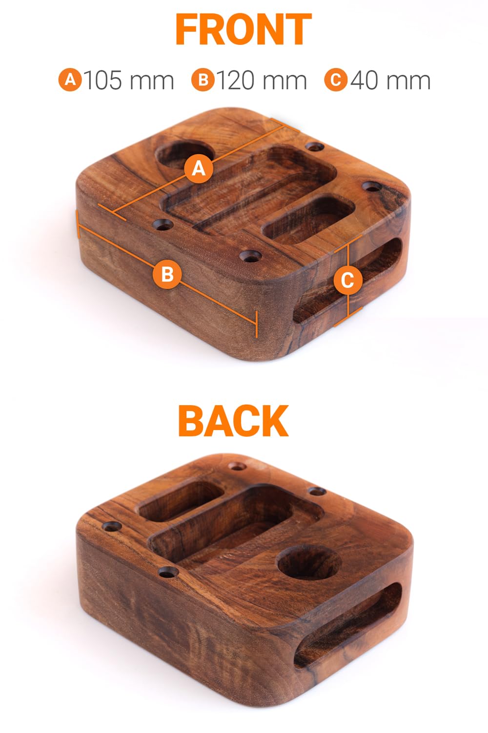 Portable Hangboard for Rock Climbing Holds,Fingerboard Trainer for Hand Grip Strengthener,Pinch Block Grip,Home Gym Fitness Workout Equipment -Hard Wood