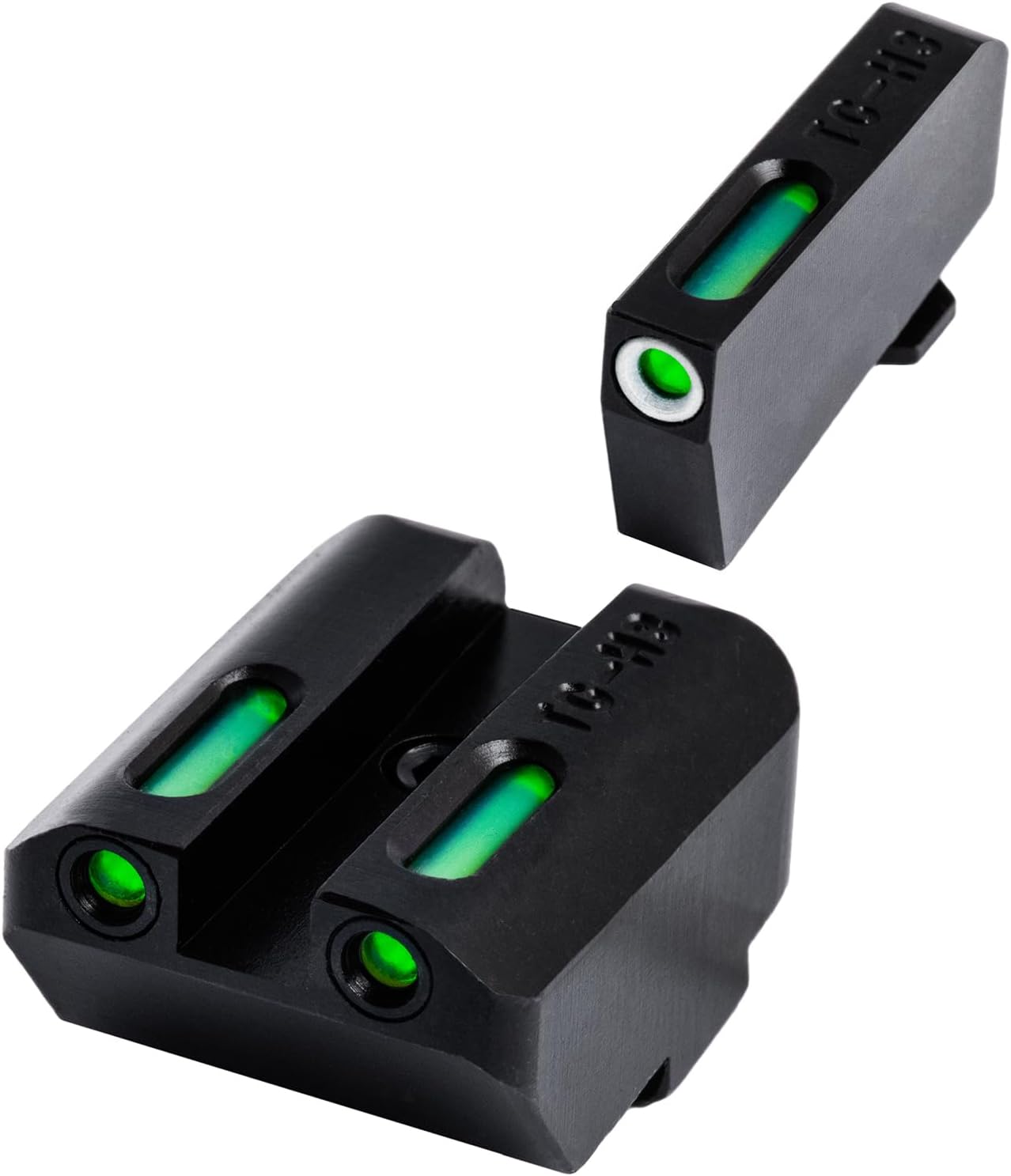 TRUGLO TFX Handgun Sight | Durable Shock-Resistant Compact Brightly Glowing Tritium & Fiber-Optic Xtreme Day/Night Sight for Handguns