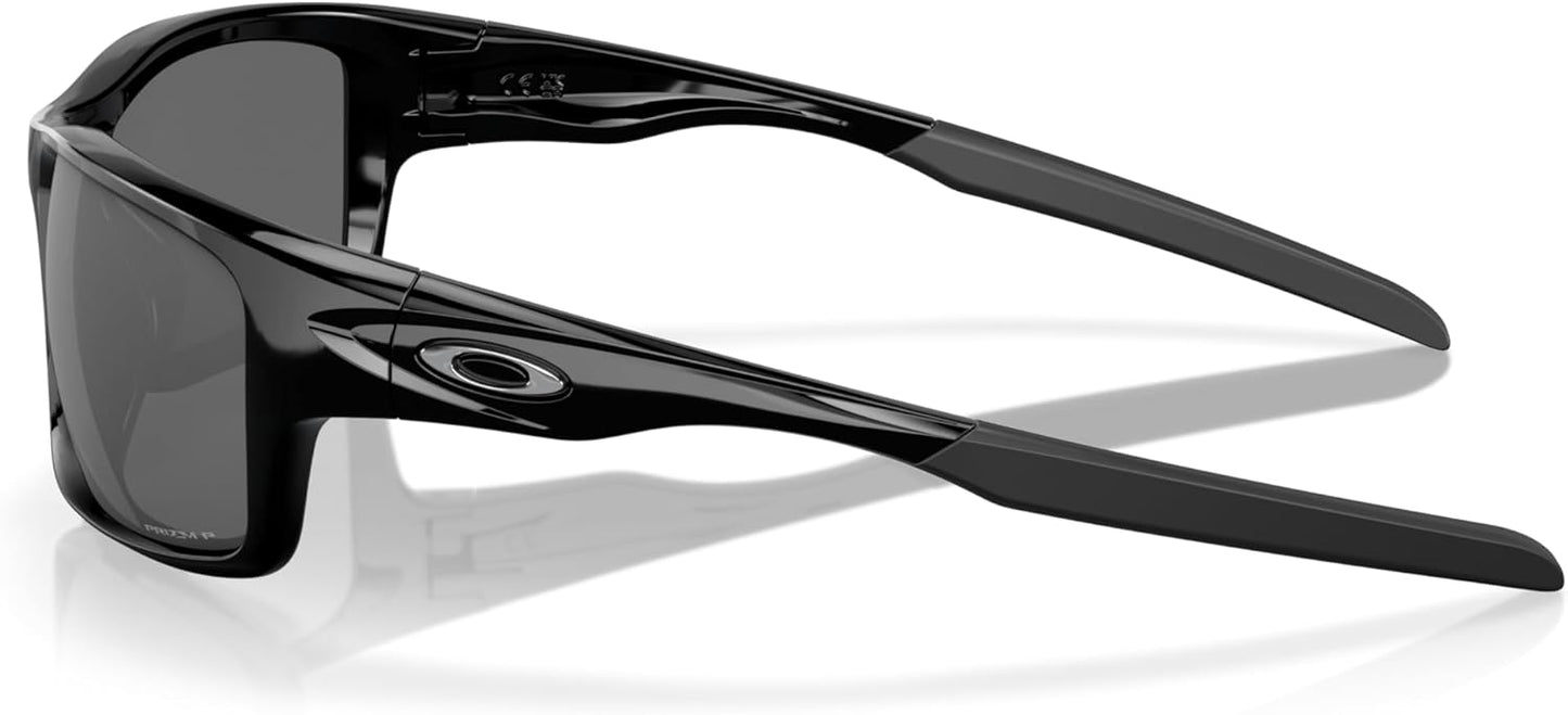 Oakley Man Sunglasses Polished Black Frame, Black Iridium Polarized Lenses, 60MM