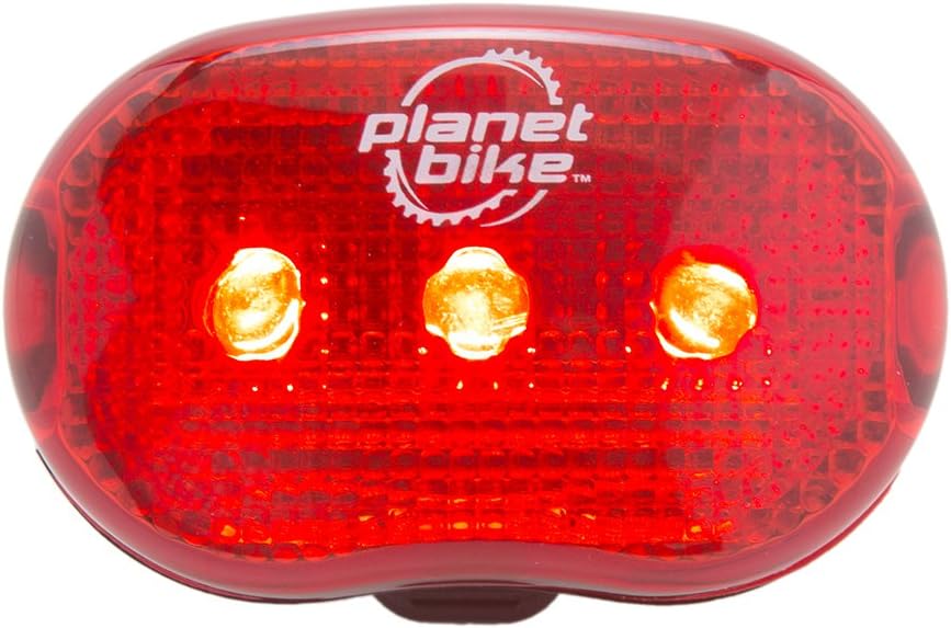 Planet Bike Beamer 1 & Blinky 3 Bike Light Set, White Head/Red Tail