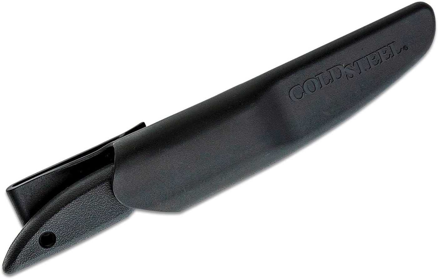 Cold Steel Canadian Belt 4" German 4116 Stainless Steel Fixed Blade Drop Point Outdoor Hunting Utility Knife, 4.5" High Impact Polypropylene Handle, Durable Secure-Ex Sheath Included