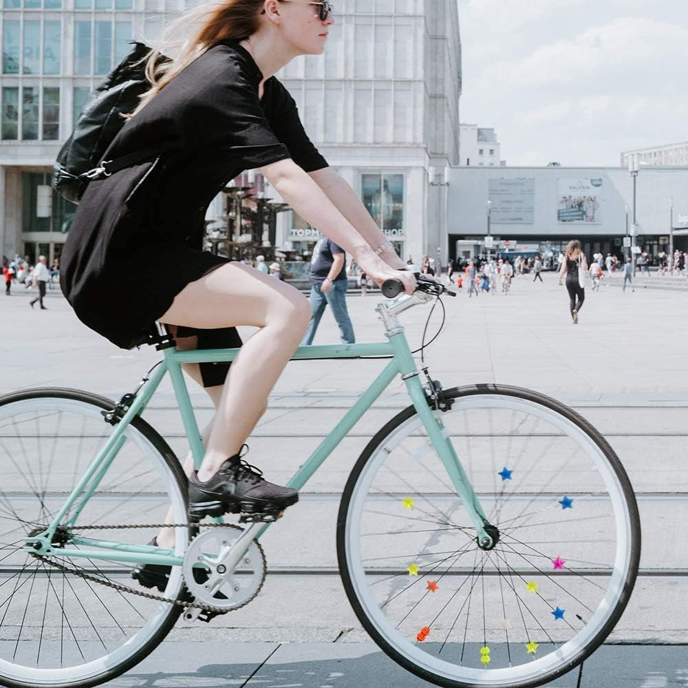 216PCS Assorted Colors Bike Bicycle Wheel Spokes Plastic Clip Bead