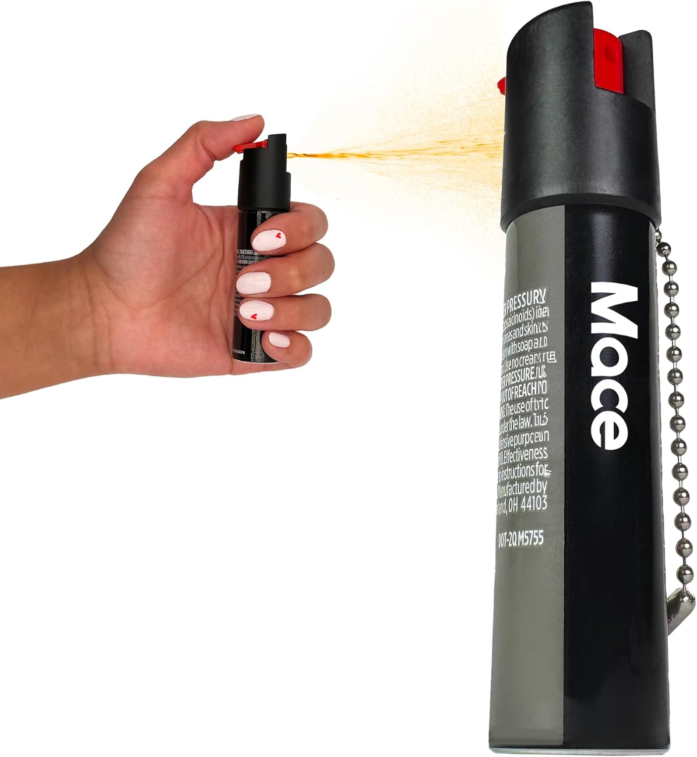 Mace Pepper Spray - Twist Lock & Hardcase Model, Max Strength 10% OC Formula, Long Lasting UV Dye, Self Defense Pepper Spray for Women & Men