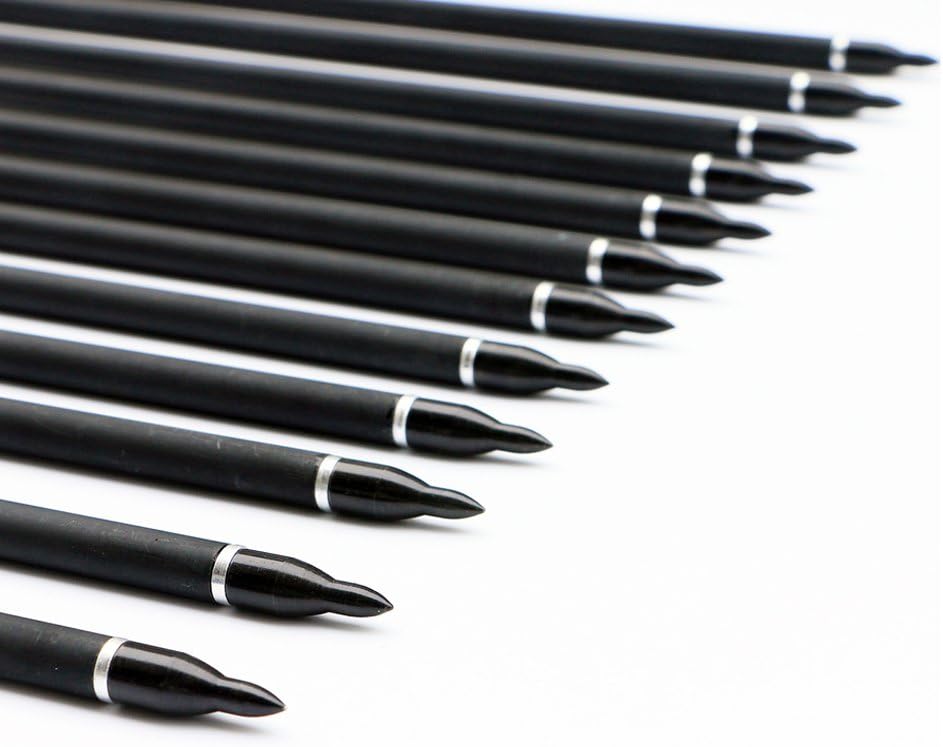 30Inch Carbon Arrow Practice Hunting Arrows with Removable Tips for Compound & Recurve Bow(Pack of 12)