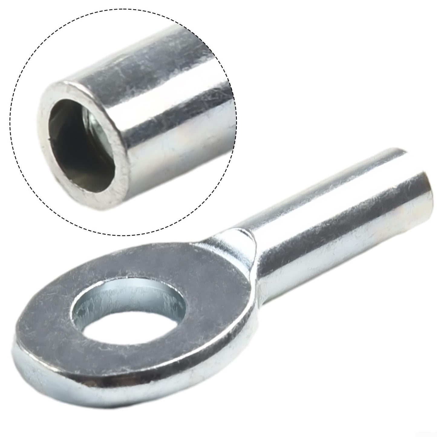 10 Pcs Gym Pulley Machine Cable Eyelet Terminal Interface Port, Gym Machine Accessories For 5Mm/6mm Cable Ball Stopper Interface Port Components For Various Equipment Cables(6mm)