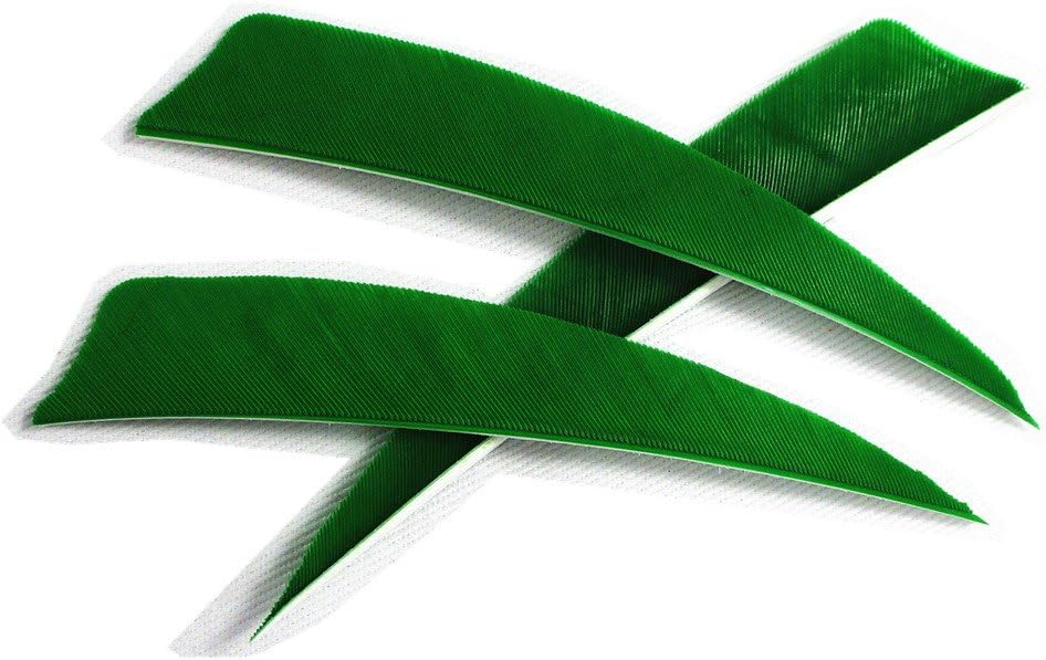 Letszhu Archery Arrows Feather Fletching 4 Inch Real Turkey Vanes for Hunting Target Shooting (25 Pack)