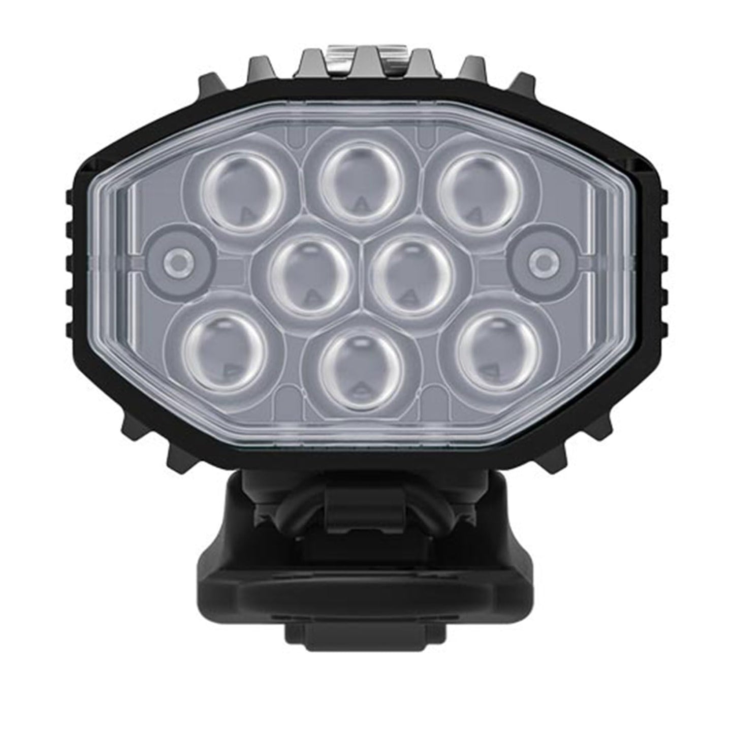 LEZYNE Micro Drive Bicycle USB Rechargeable IPX7 Waterproof White LED Front Light w/Multiple Solid & Flash Modes | Integrated Silicone Rubber Strap Mount, Black Satin