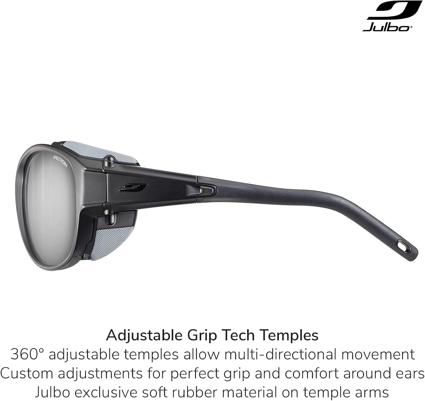 Julbo Explorer 2 Glacier Sunglasses for Men & Women w/Removable Side Shields for Hiking, Ski, Lifestyle - 100% UV Protection