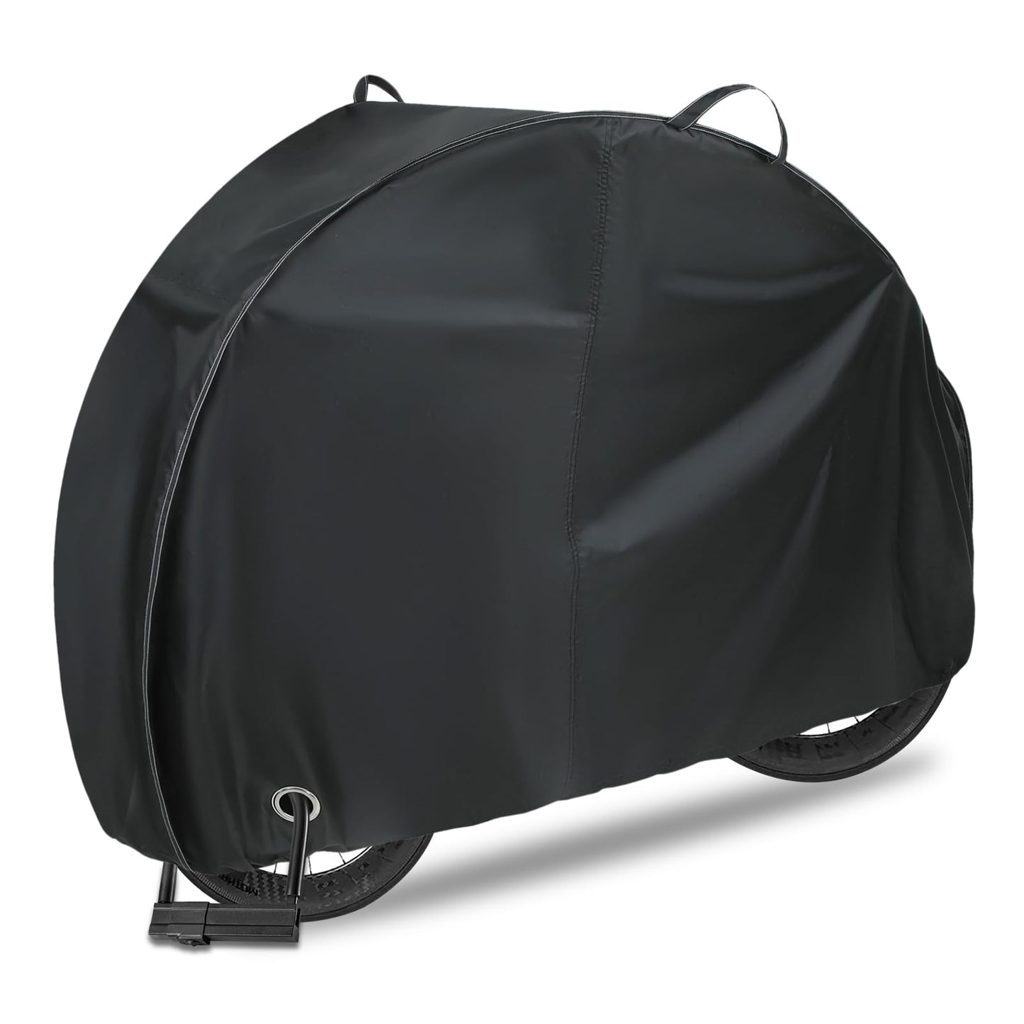 REDRICH Heavy Duty Bike Cover for 1, 2 Bikes, Waterproof Bicycle Cover with Lock Holes, 420D Strong Oxford Outdoor Bike Storage Covers Rain Sun UV Wind Proof Tarp for Mountain Road Electric Bike