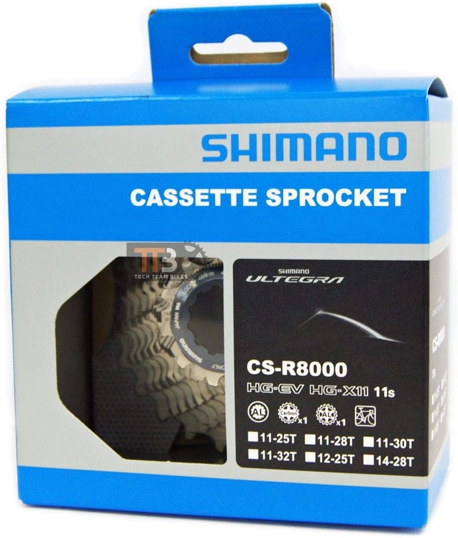 SHIMANO Unisex 305751220 Ultegra Cassette R8000 11V 11 V, Silber, One Size EU