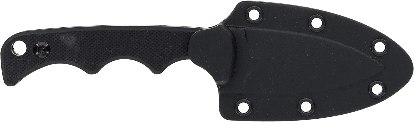 Smith & Wesson H.R.T Spear Point Neck Knife 5.5 in Overall Length with 2 in Blade Length and Breakaway Lanyard,Black