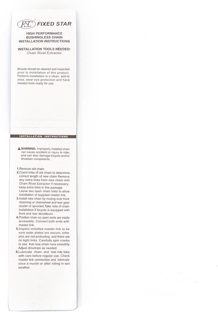 FSC 10 Speed 116 Links Bicycle Chain, Silver,Gold (1/2x11/128-Inch) Compatible with 9 Speed