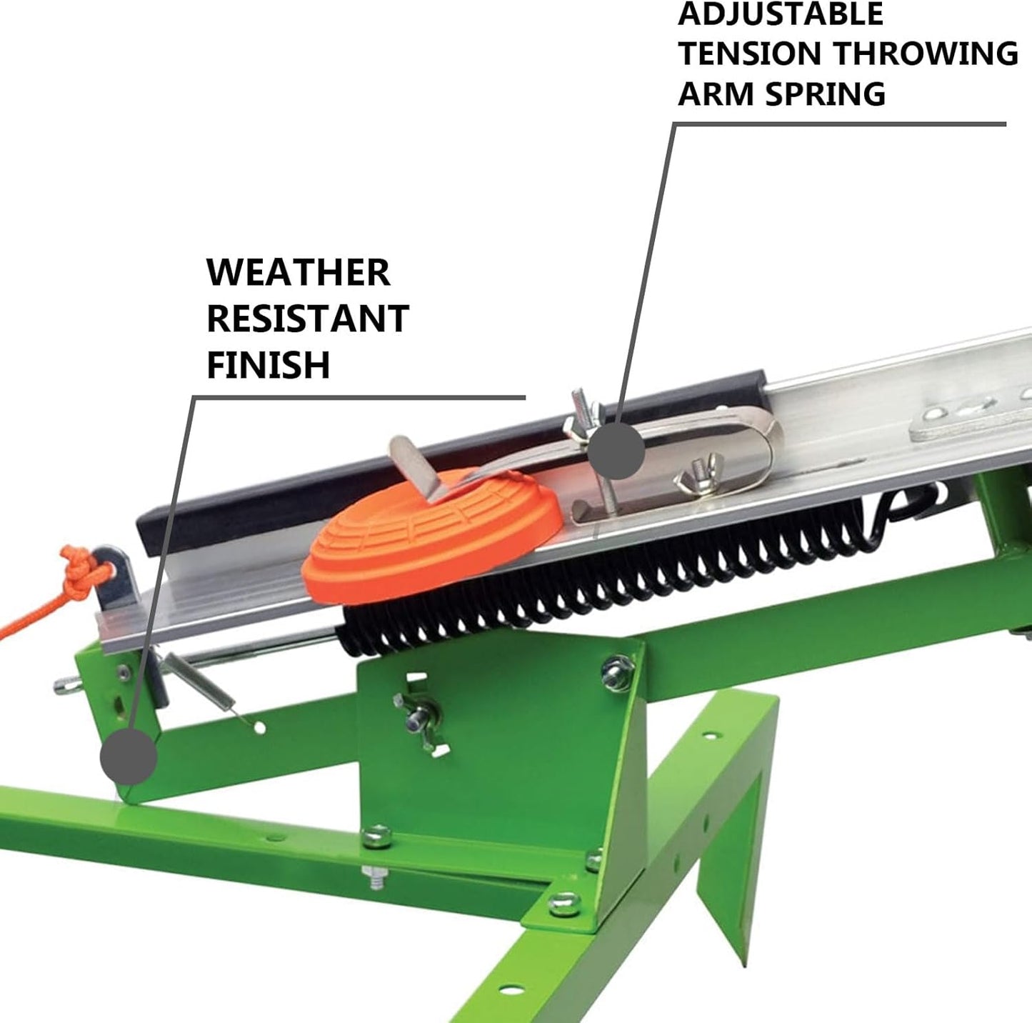 Full-Cock Trap Versatile Durable Hunting Sports Shooting Competition Weather Resistant Adjustable Tension Manual Clay Target Thrower