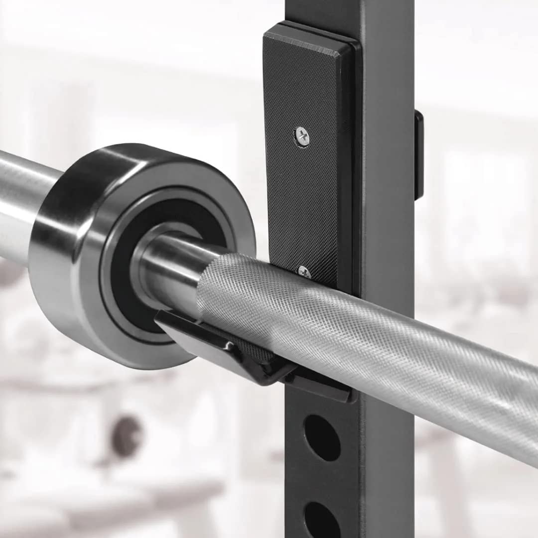 Yes4All Olympic Weight Plate Holder Attachment + Barbell Holder J-Hooks For Power Rack/Power Cage 2x2 Inches