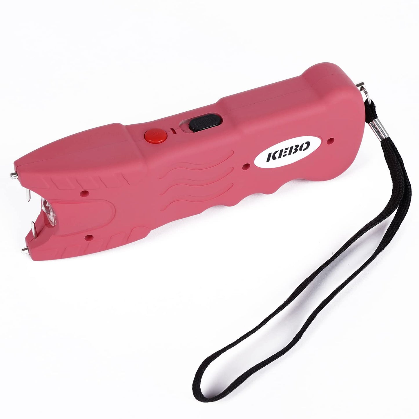 KEBO - 59 Billion Stun Gun - Rechargeable with Safety Disable Pin LED Flashlight, Women Outdoor Personal Defense Tool Wife Gift, Pink