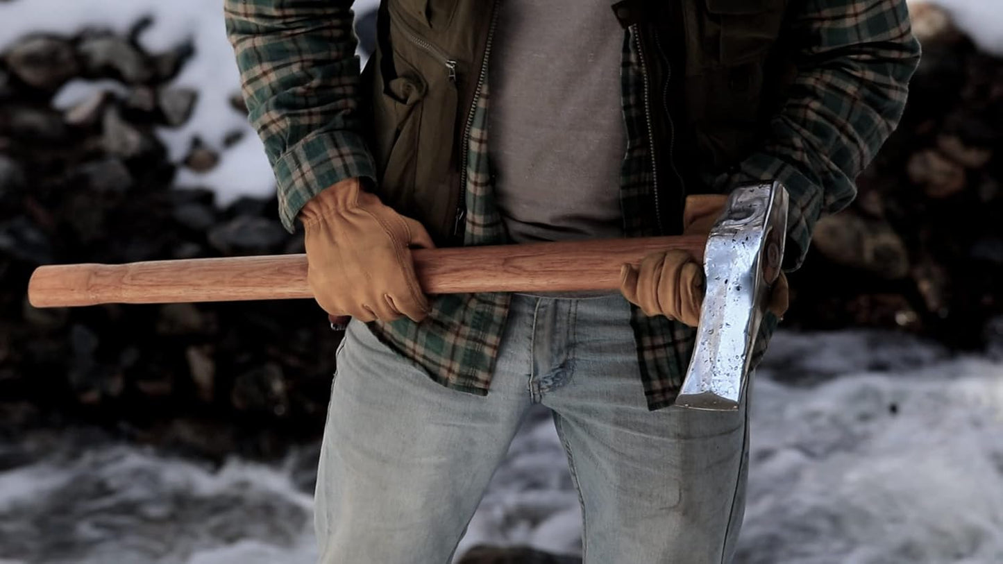 1844 Helko Werk Germany Classic Journeyman Pack Axe - Made in Germany Lightweight and Compact Backpacking Axe and Bushcraft Axe for Camping - Head 1.5 lbs, Handle 20 in. (Journeyman) #11441