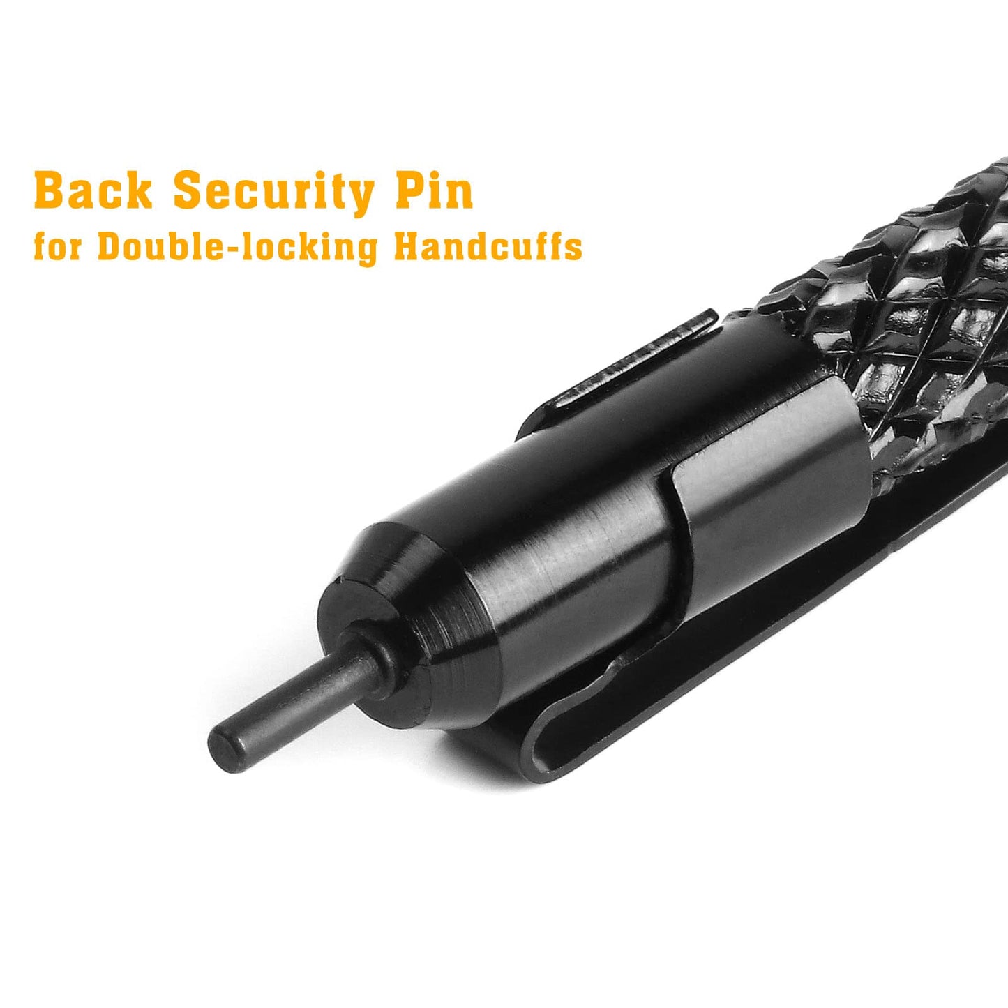 JOTOVO Aluminum Handcuffs Key, Universal Round Pocket Cuff Key with Clip for All Standard Series Hand Cuffs Fits for Police and Fire Agencies