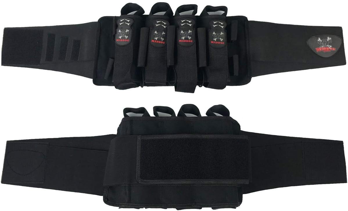 Maddog Pro 3+2 Paintball Harness Pod Pack | Pod Ejection | Adjustable Elastic Velcro Belt