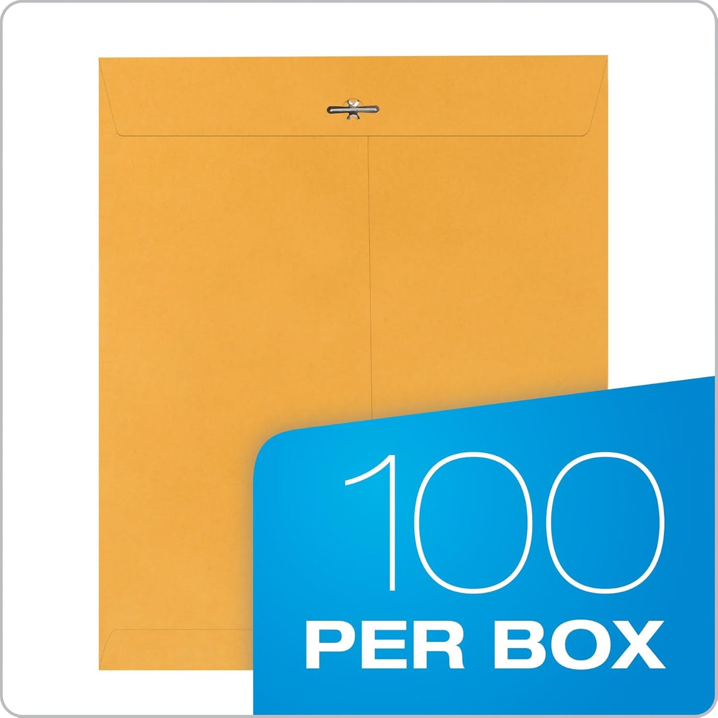 Quality Park 6 x 9 Clasp Envelopes, Clasp and Gummed Closures for Storing or Mailing, 28 lb Kraft Paper, 100 per Box (QUA37855)