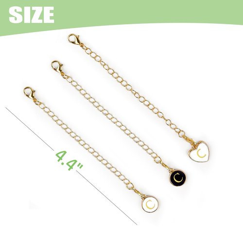 Letter Charm Accessories For Stanley Cup,3Pcs Initial Name ID Personalized Handle Charms For Stanleys/Simple Modern Tumbler Identification,Applied to Schoolbag Zippers,Purses,Bracelet, Keychain