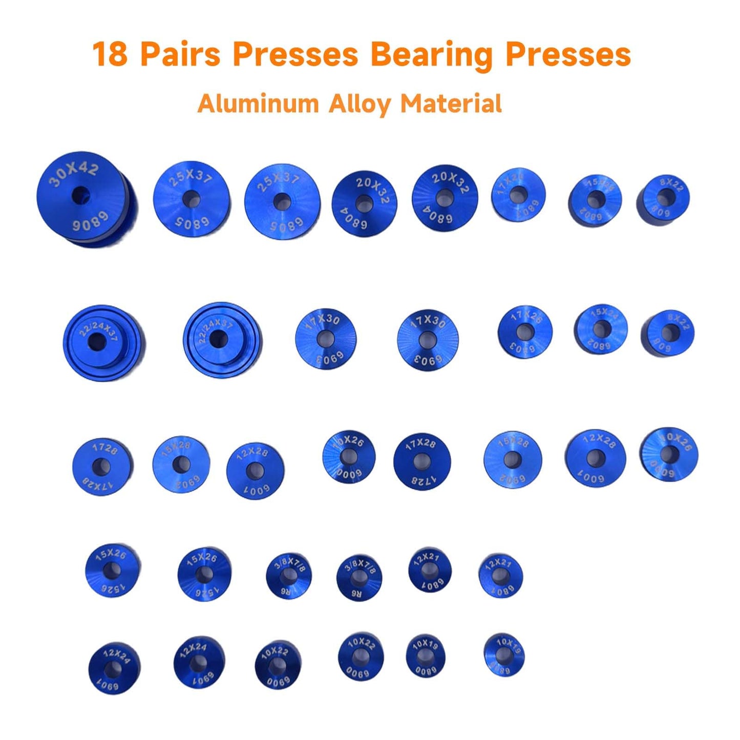 Bike Bearing Press Kit, ROWYOU Bicycle Bearing Press Set Include 35 Bearing Adapters & Bike Headset Press Tool & Carry Case, Heavy Duty Bike tool for Wheels/Hub BB Axis Turning Point Tool