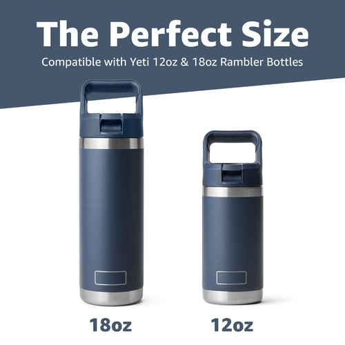 Jmoe USA Silicone Boot for Yeti Rambler Jr 12oz and 18oz Bottle | 2mm Sleeve | Anti-Slip Boot | Protector for the Bottom of your Bottle | Protects Against Damage | BPA Free Silicone (Navy)