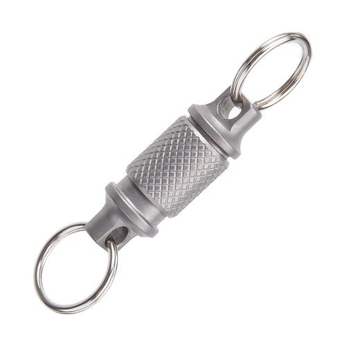 Hamans Titanium Quick Release Swivel Keychain EDC Car Keyring Quick Buckle, Mini Rotating Ring Buckle for Men and Women