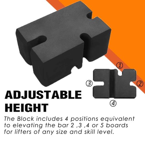 TAVIEW Bench Press Block (2-5 Board),Bench Press Board Press Adjustable Home Gym Workout Fitness Accessories for Increase Your Bench Press