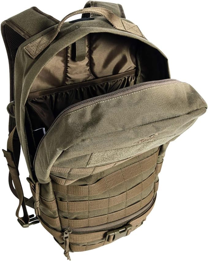 Tasmanian Tiger Essential Pack MKII Tactical Backpack - Molle System Equipped - Adjustable Sizing with 9-Liter Capacity, Black
