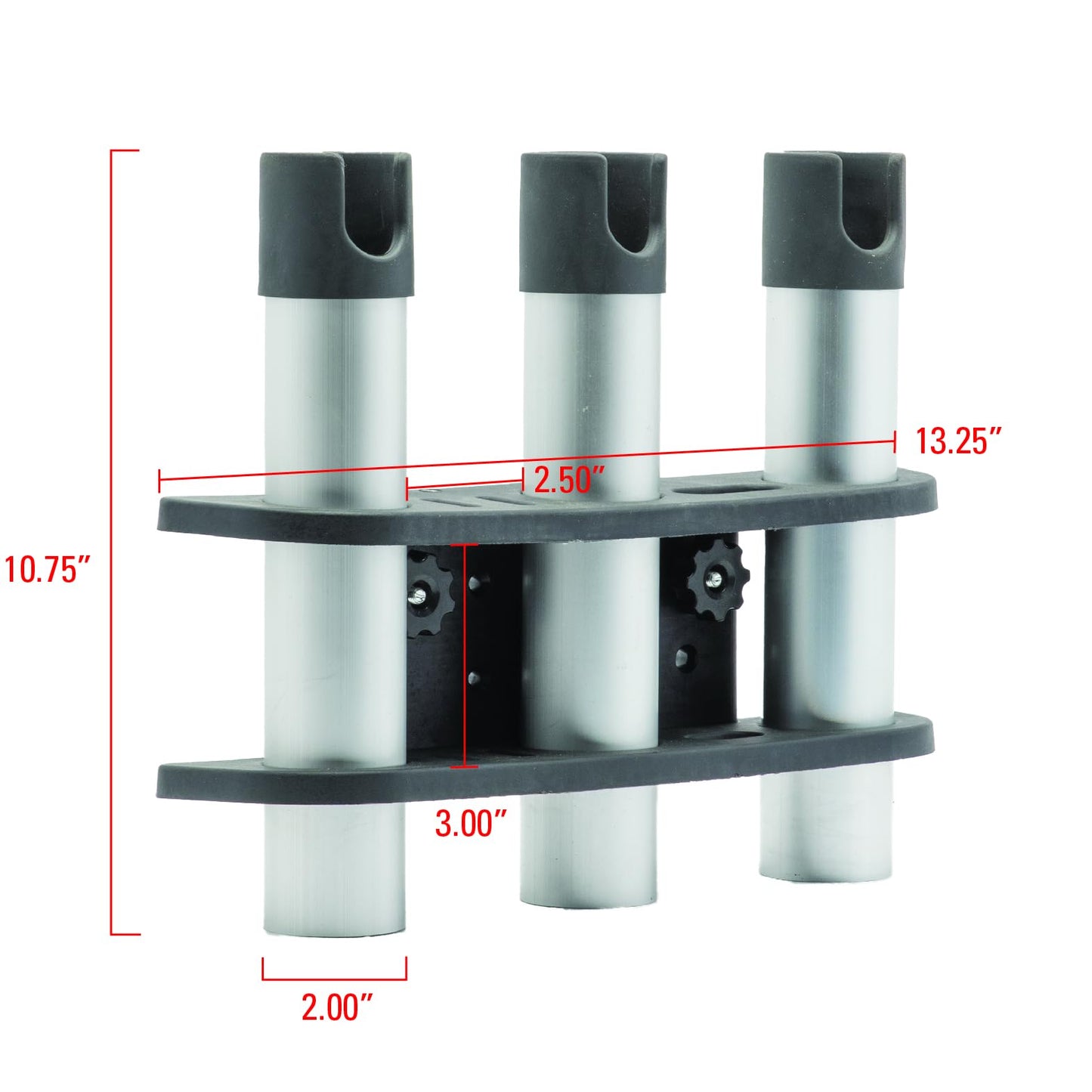 Extreme Max 3005.5604 3-Rod Holder for 90° Lund Sport Track Systems