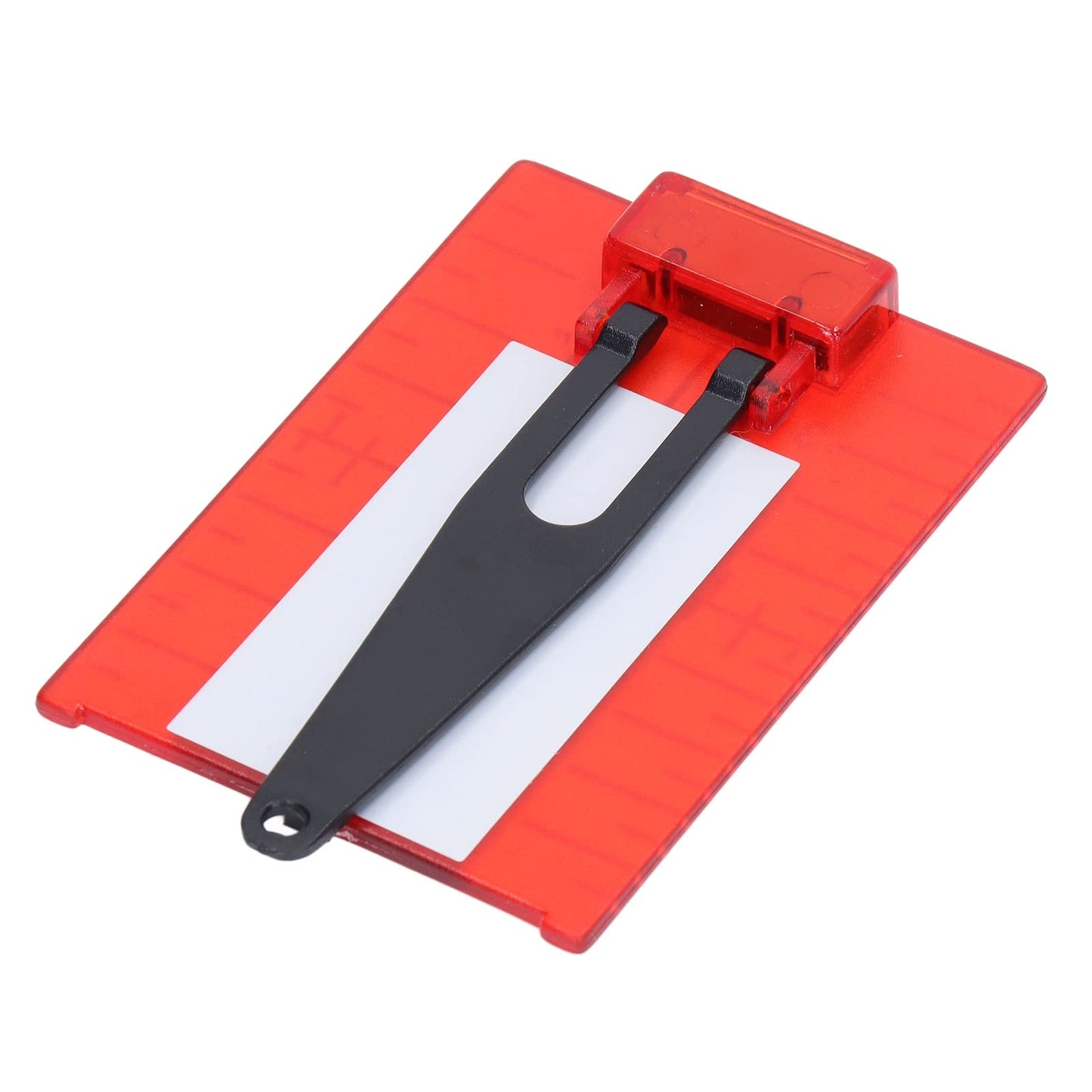 Laser Targets, Target Card ABS Target Magnetic Floor Target Card Plate with Bracket Inch Metric Scale 105 X 75mm, Levels (Red)
