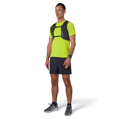 Nathan Hydration Vest for Running - Ultra-Lightweight, Compression-Fitted Running Vest for Men & Women with Power Mesh - Includes 14oz Hydrapak Soft Flask - Pinnacle Featherlite, S-M