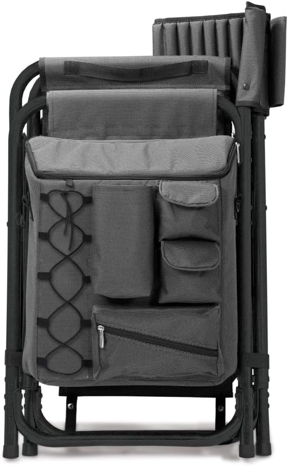 PICNIC TIME NCAA Iowa State Cyclones Fusion Camping Chair with Side Table and Soft Cooler - Beach Chair for Adults - Lawn Chair
