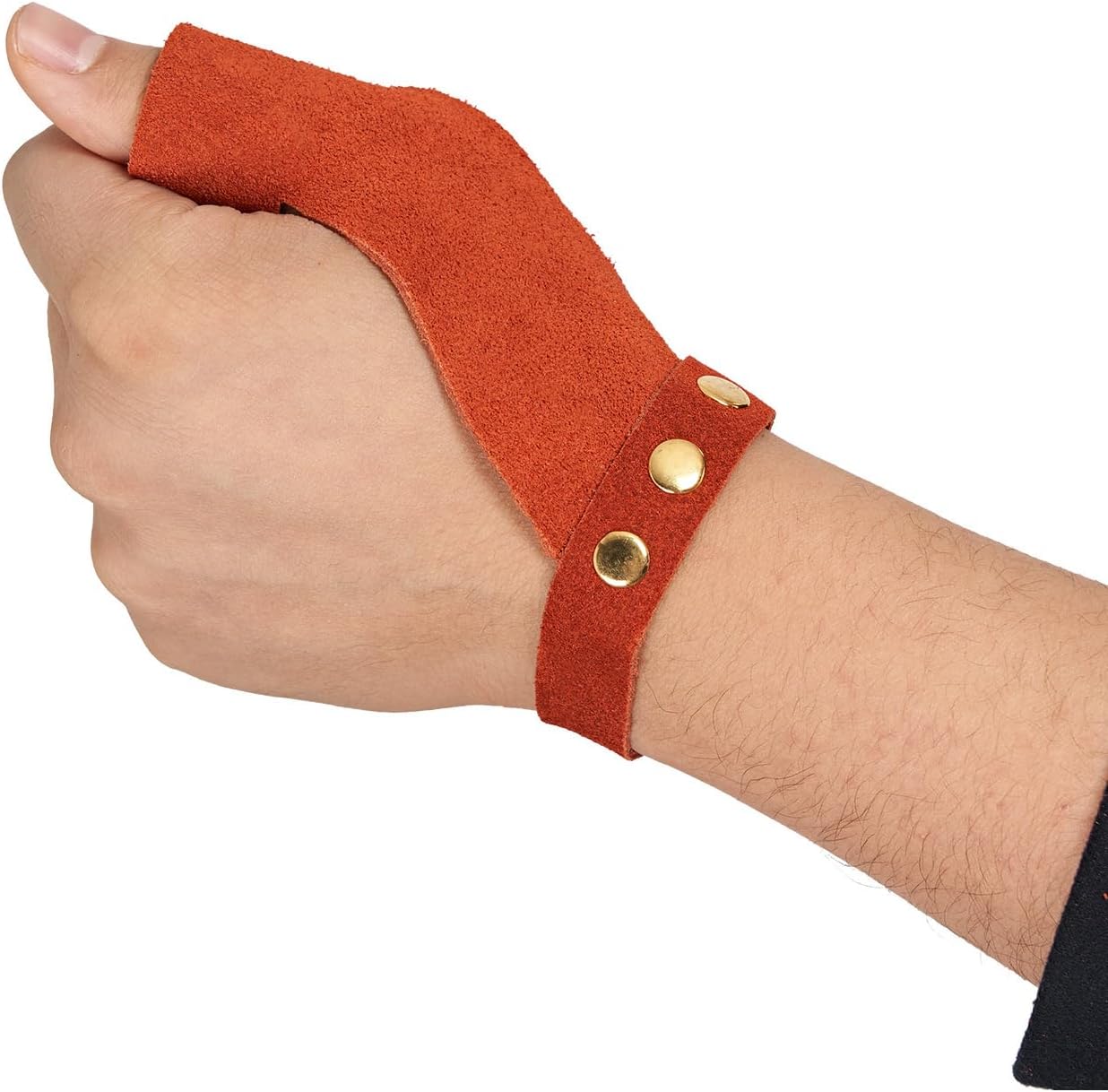 TOPARCHERY Arrow Gloves 2 Finger Protective Guard Leather for Right Left Hand Hunting Shooting Target Recurve Horse Bow